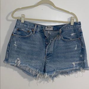 Agolde Parker mid-rise shorts in wash Swampmeet